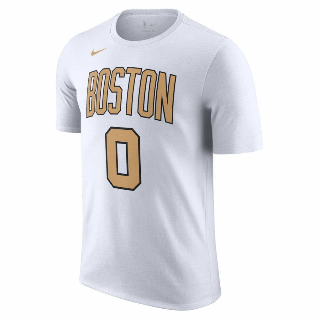 Jayson Tatum Boston Celtics Unisex 2025/26 City Edition Name & Number T-Shirt - White | Nike for sale