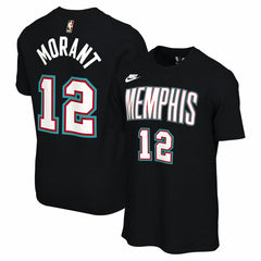 Ja Morant Memphis Grizzlies Unisex Name & Number T-Shirt - Classic Edition - Black | Nike shop