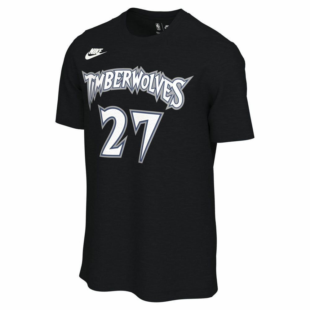 Rudy Gobert Minnesota Timberwolves Unisex Name & Number T-Shirt - Classic Edition - Black | Nike for sale