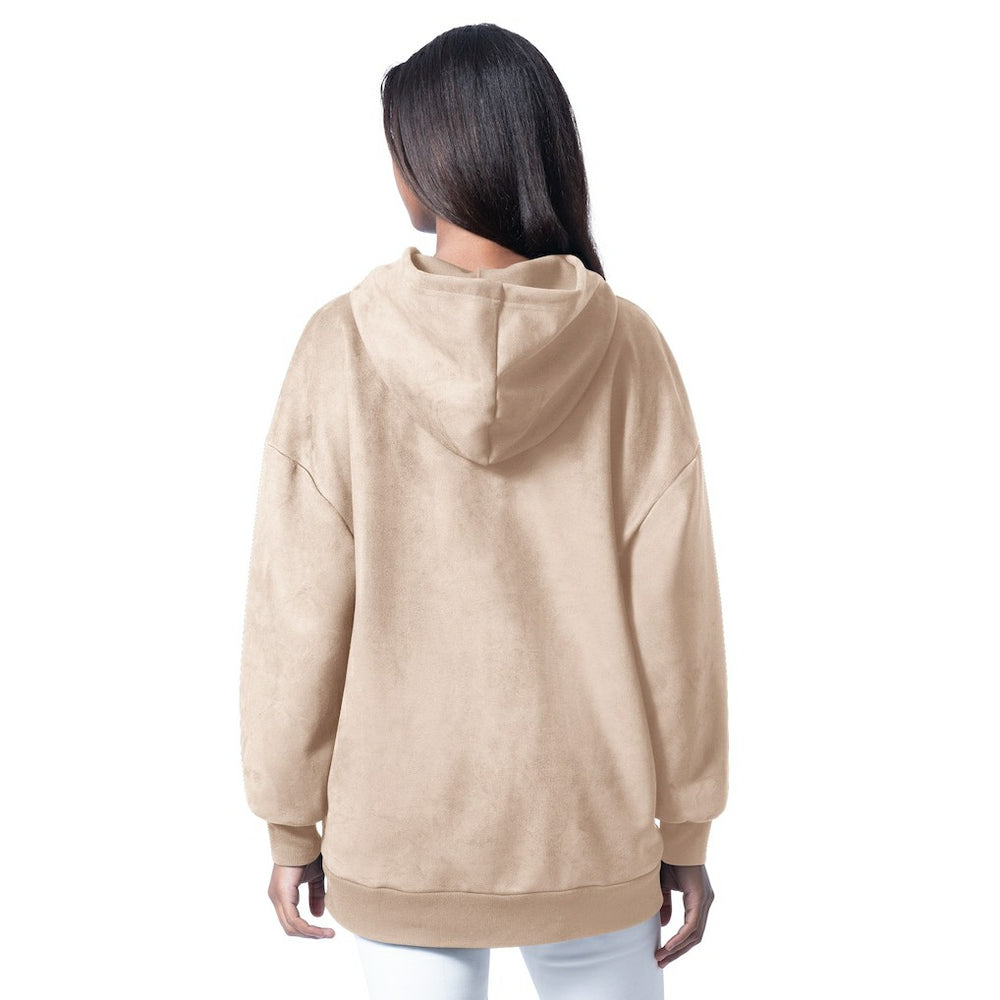 Indianapolis Colts G-III 4Her by Carl Banks Women's Best Hitter Oversized Tunic Pullover Hoodie - Cream discount