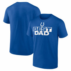 Indianapolis Colts Best Dad Father's Day T-Shirt - Royal for sale