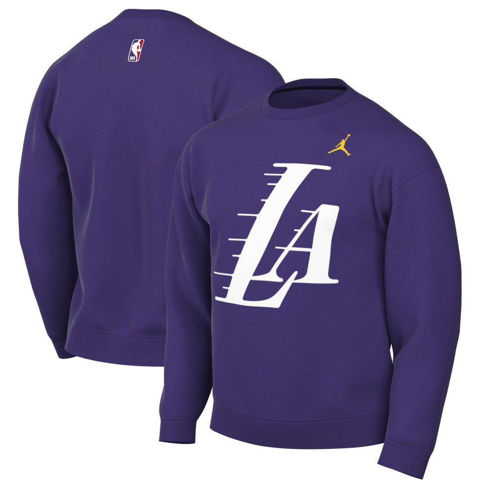 Los Angeles Lakers Jordan Brand Statement Edition Sweatshirt - Purple sale