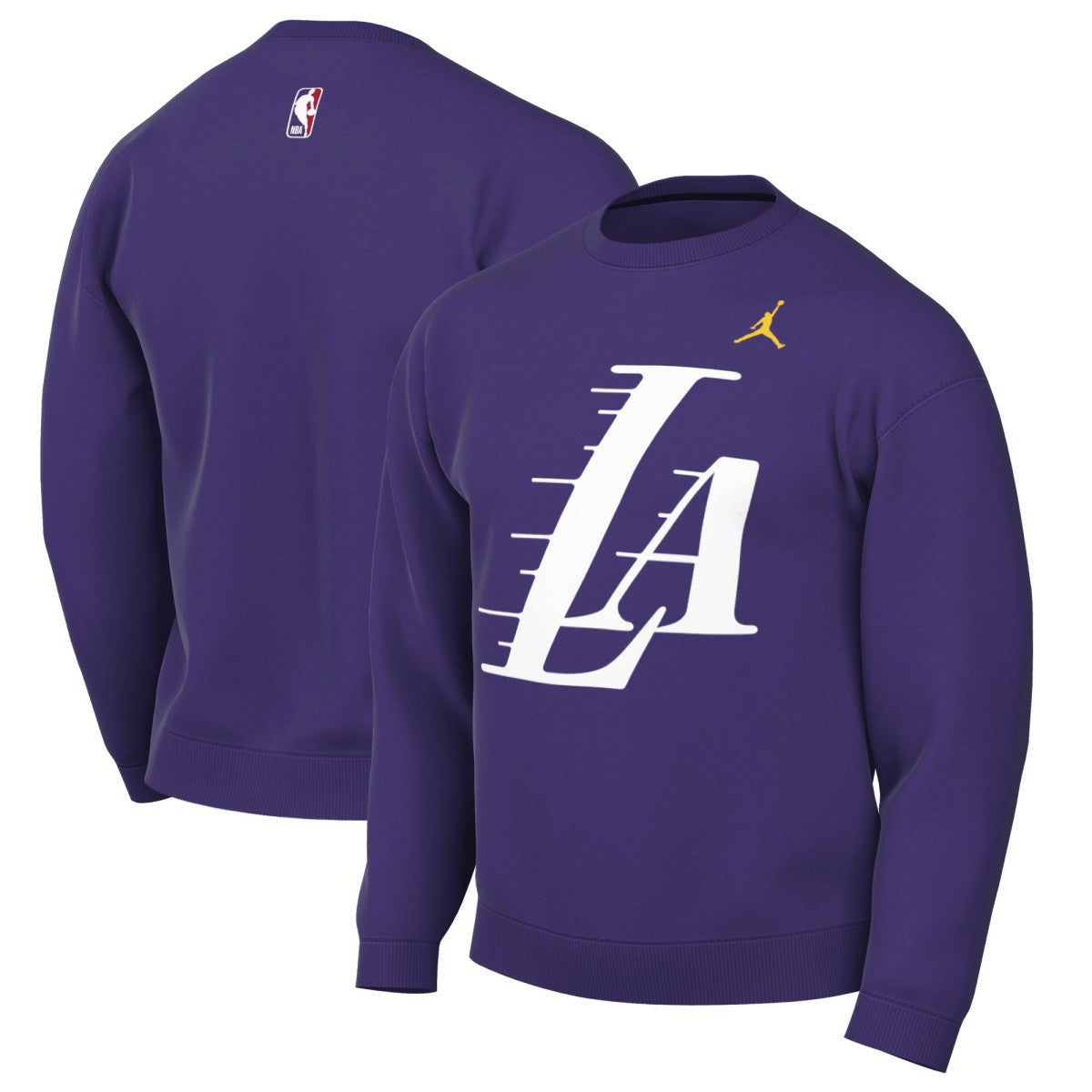 Los Angeles Lakers Jordan Brand Statement Edition Sweatshirt - Purple sale