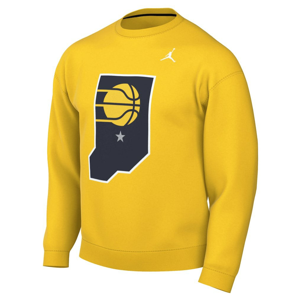 Indiana Pacers Jordan Brand Statement Edition Sweatshirt - Gold sale