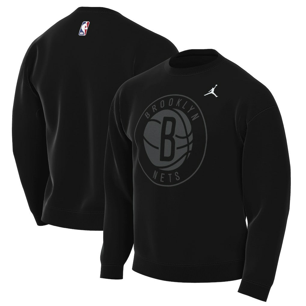 Brooklyn Nets Jordan Brand Statement Edition Sweatshirt - Black shop