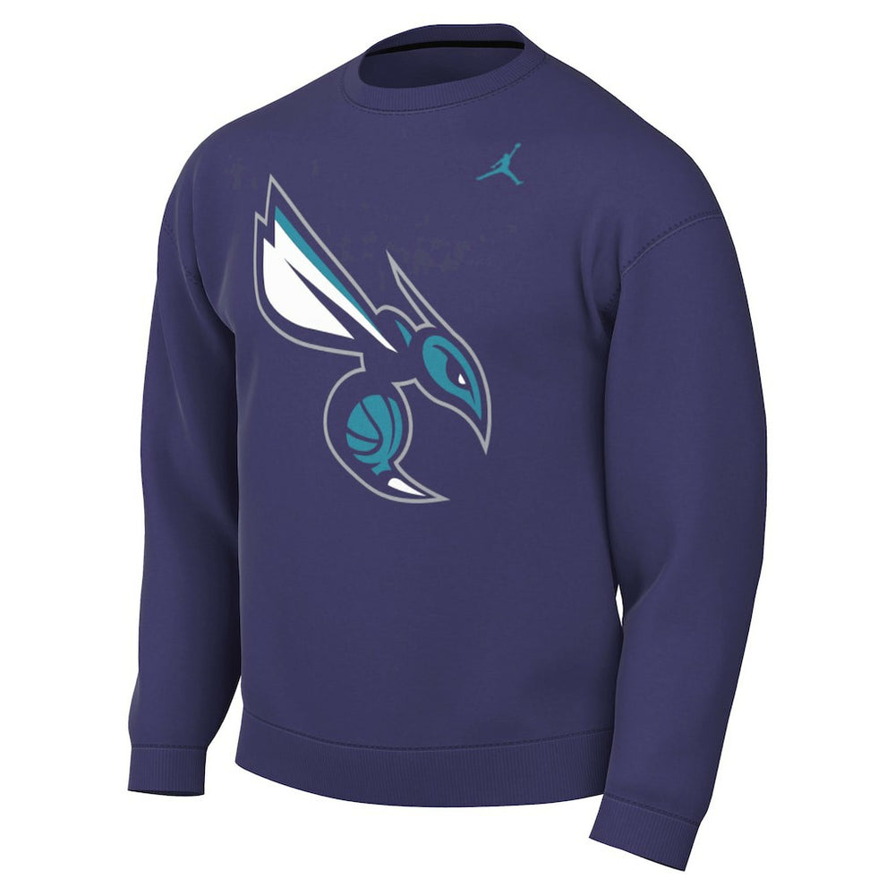 Charlotte Hornets Jordan Brand Statement Edition Sweatshirt - Purple cheap