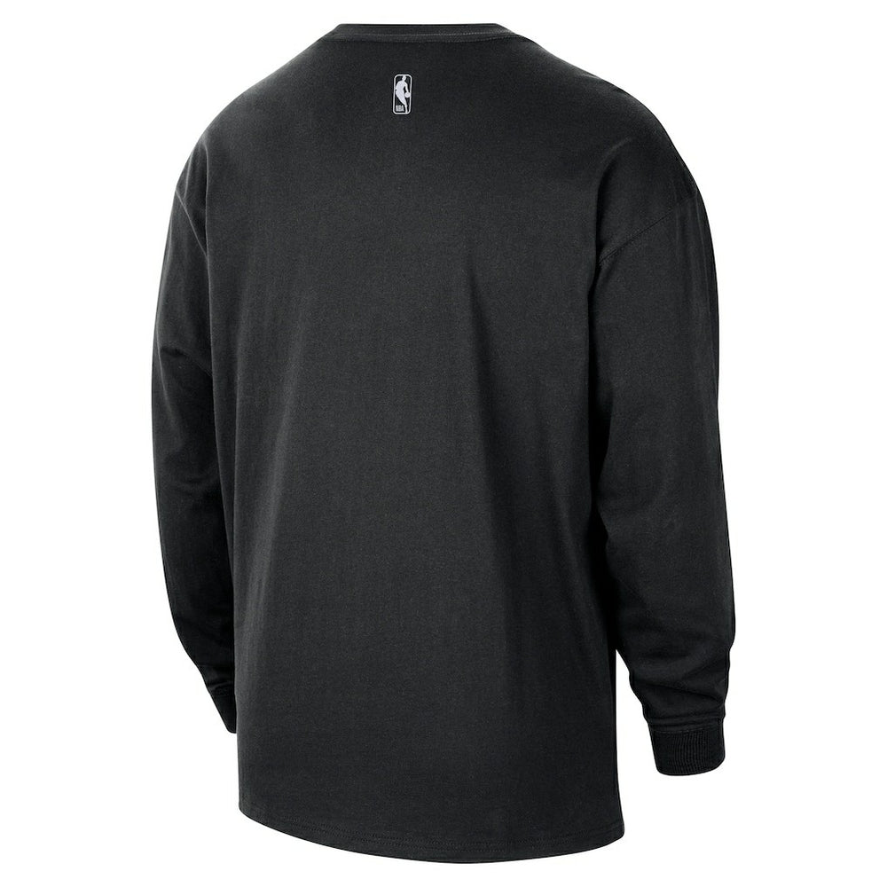 Brooklyn Nets 2025/26 City Edition Remix Essential Logo Long Sleeve T-Shirt - Black | Nike online