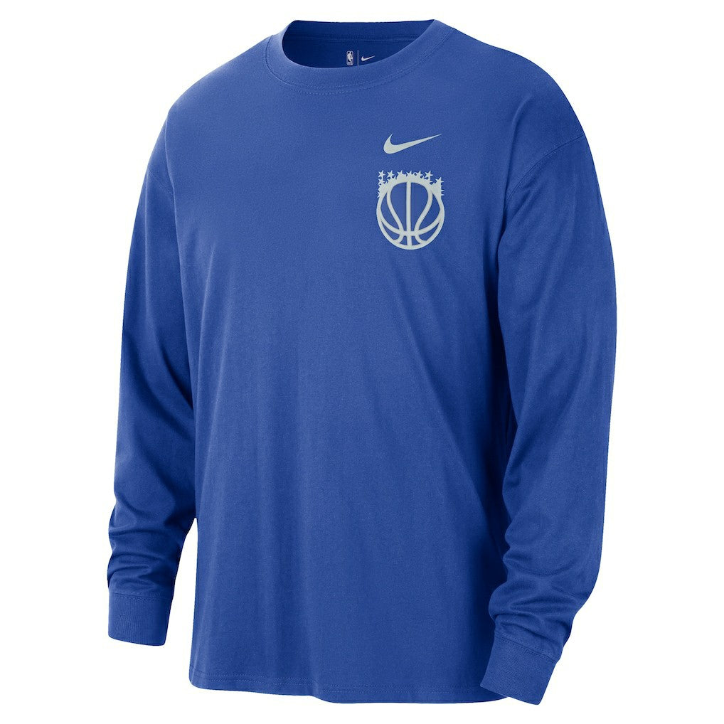 Orlando Magic 2025/26 City Edition Remix Essential Logo Long Sleeve T-Shirt - Blue | Nike shop