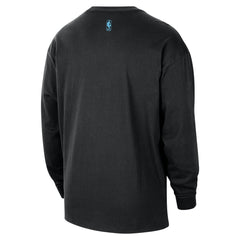 Miami Heat 2025/26 City Edition Remix Essential Logo Long Sleeve T-Shirt - Black | Nike for sale