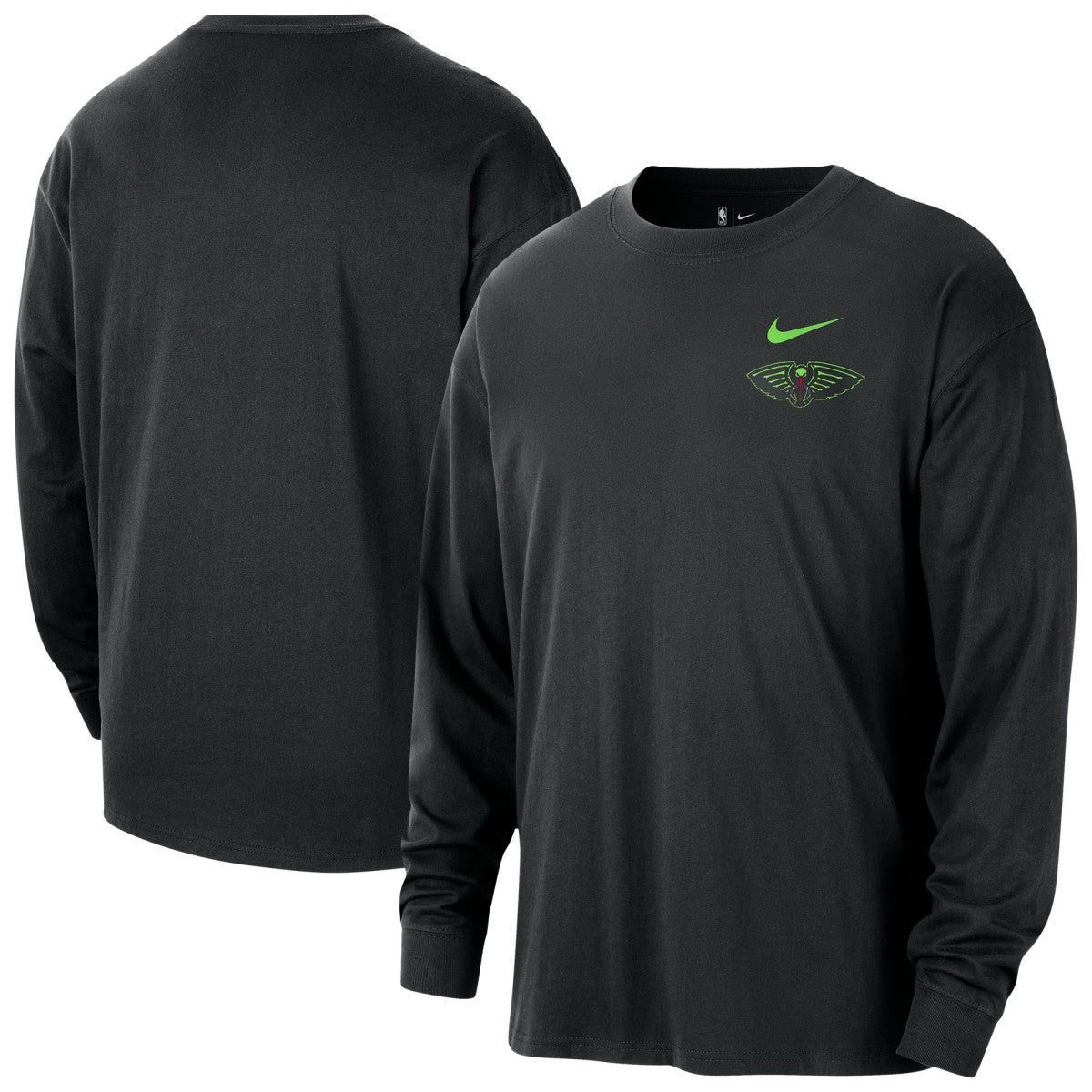 New Orleans Pelicans 2025/26 City Edition Remix Essential Logo Long Sleeve T-Shirt - Black | Nike sale