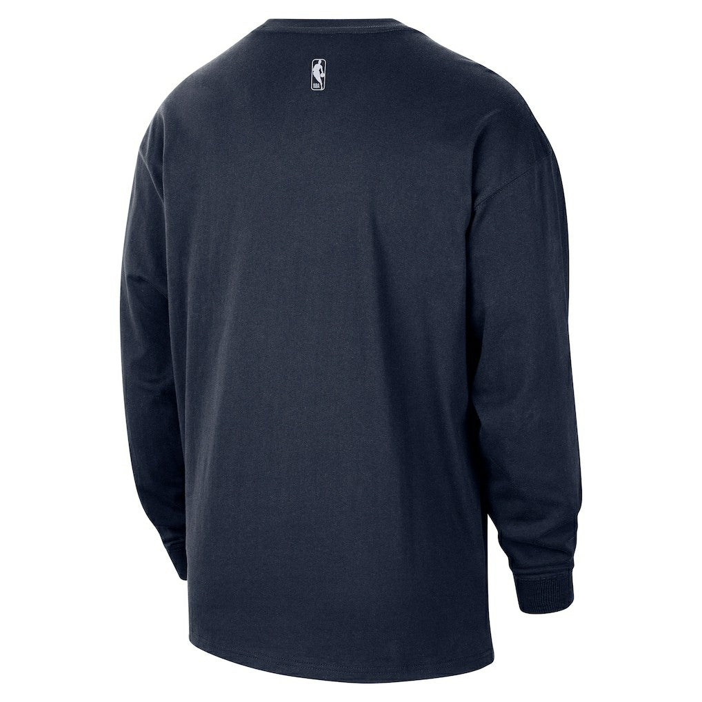 Oklahoma City Thunder 2025/26 City Edition Remix Essential Logo Long Sleeve T-Shirt - Navy | Nike for sale