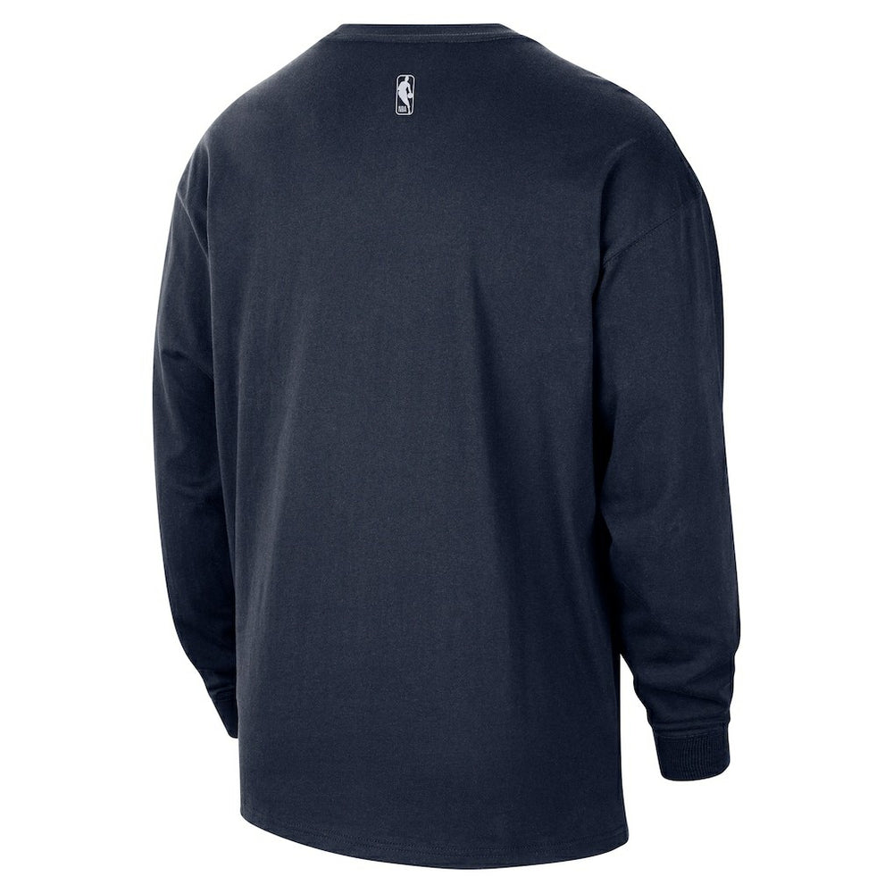 Oklahoma City Thunder 2025/26 City Edition Remix Essential Logo Long Sleeve T-Shirt - Navy | Nike for sale