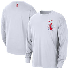 Houston Rockets 2025/26 City Edition Remix Essential Logo Long Sleeve T-Shirt sale - White | Nike online