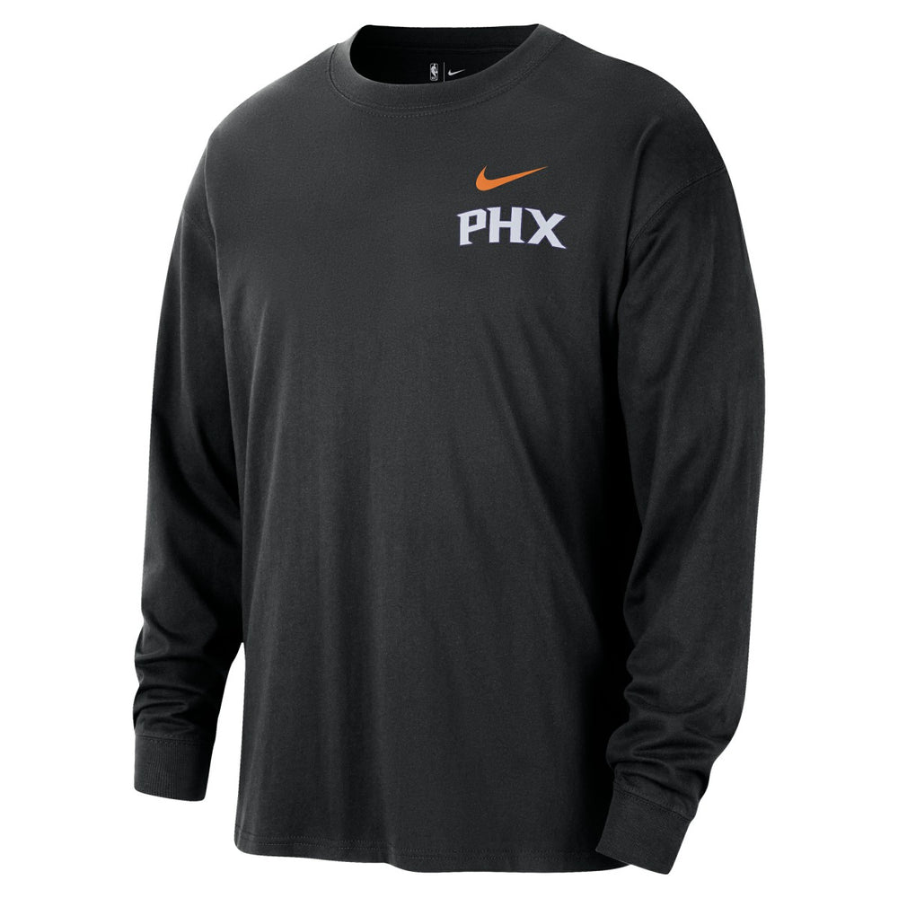 Phoenix Suns 2025/26 City Edition Remix Essential Logo Long Sleeve T-Shirt - Black | Nike cheap