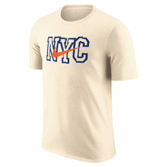 New York Knicks 2025/26 City Edition Remix Essential Logo T-Shirt - Natural | Nike outlet