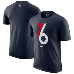 Philadelphia 76ers 2025/26 City Edition Remix Essential Logo T-Shirt - Navy | Nike cheap