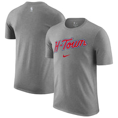 Houston Rockets 2025/26 City Edition Remix Essential Logo T-Shirt - Heather Gray | Nike outlet
