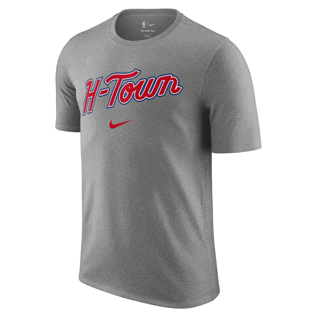 Houston Rockets 2025/26 City Edition Remix Essential Logo T-Shirt - Heather Gray | Nike outlet