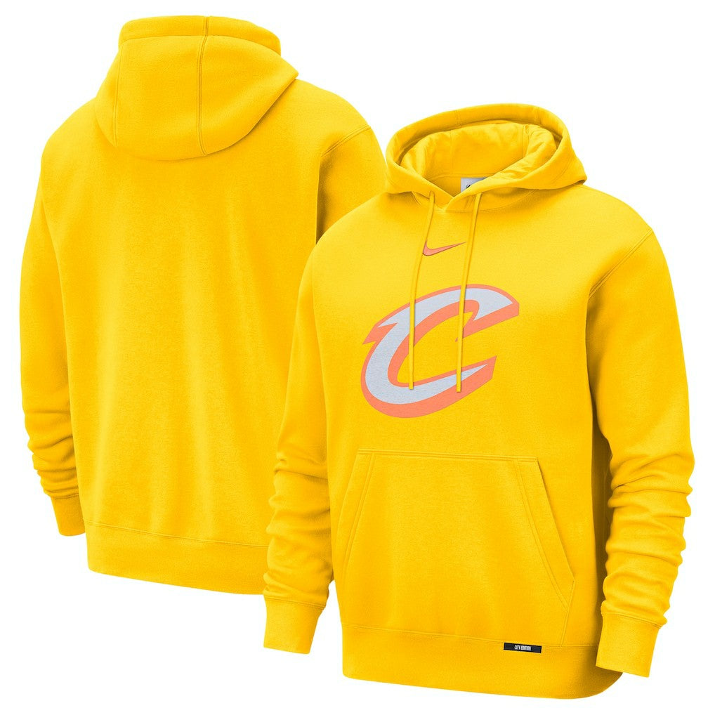 Cleveland Cavaliers 2025/26 City Edition Essential Logo Remix Hoodie sale - Yellow | Nike on sale