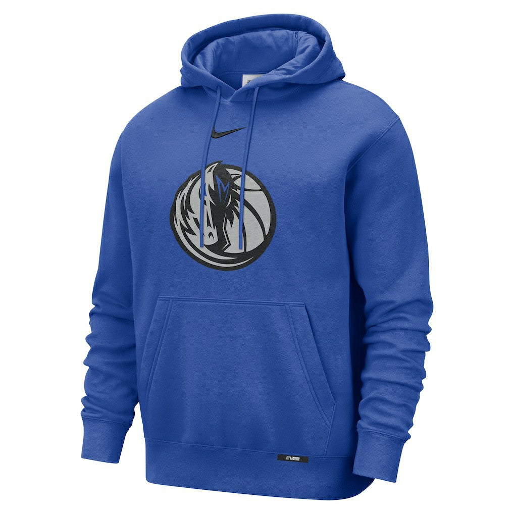 Dallas Mavericks 2025/26 City Edition Essential Logo Remix Hoodie sale - Blue | Nike outlet