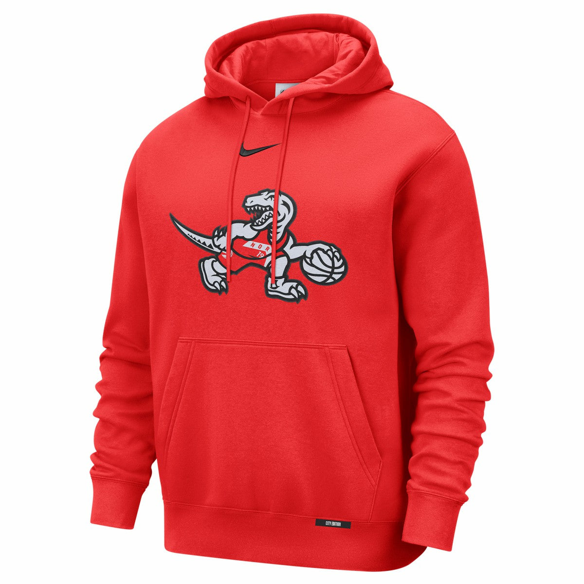 Toronto Raptors 2025/26 City Edition Essential Logo Remix Hoodie - Red | Nike sale