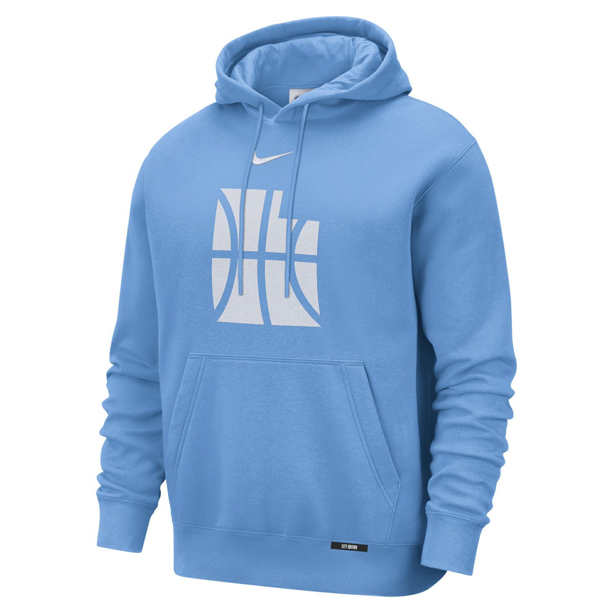Utah Jazz 2025/26 City Edition Essential Logo Remix Hoodie - Blue | Nike for sale