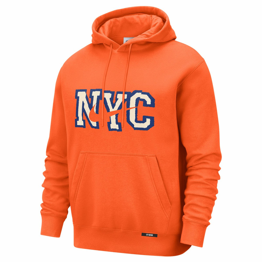 New York Knicks 2025/26 City Edition Essential Logo Remix Hoodie - Orange | Nike online
