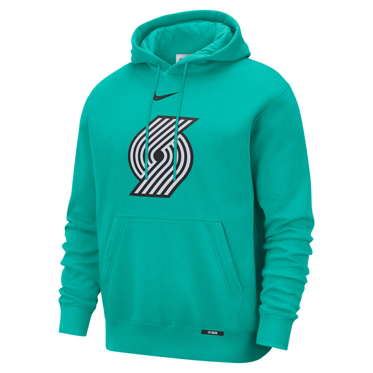 Portland Trail Blazers 2025/26 City Edition Essential Logo Remix Hoodie - Green | Nike outlet