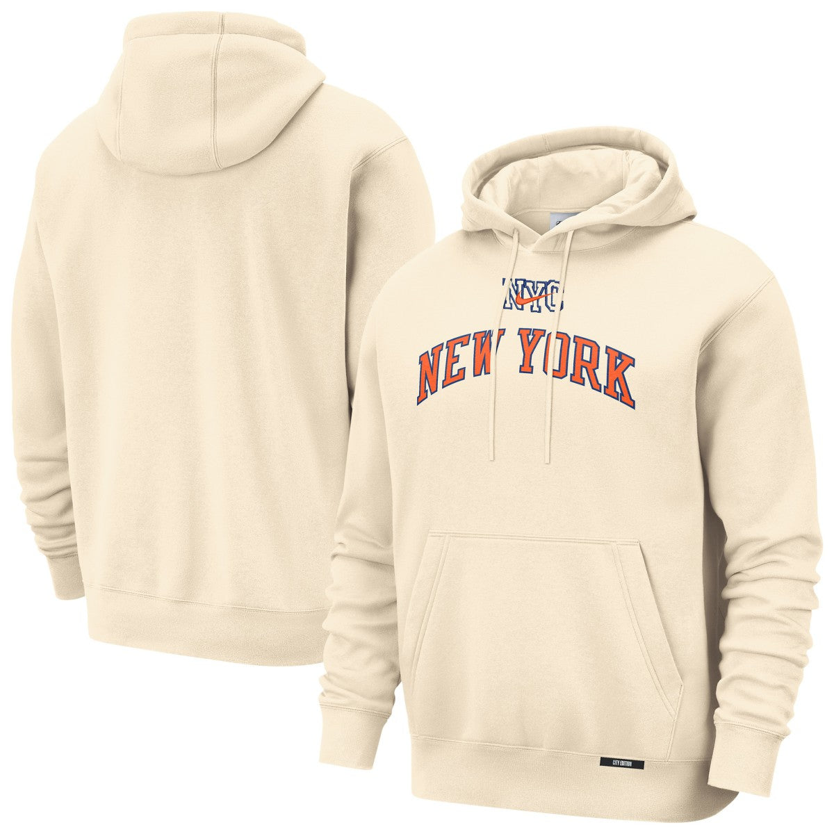 New York Knicks 2025/26 City Edition Essential Remix Club Hoodie - Natural | Nike outlet