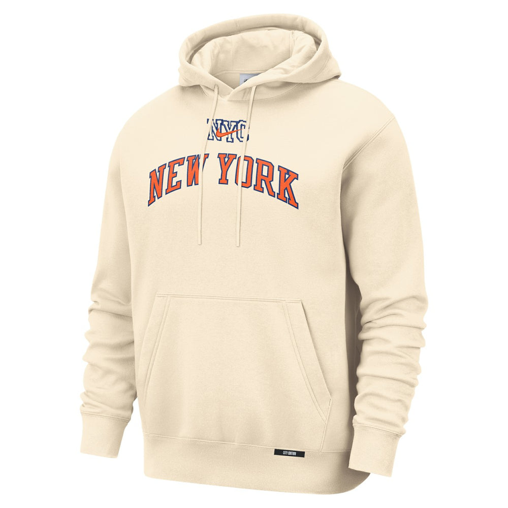 New York Knicks 2025/26 City Edition Essential Remix Club Hoodie - Natural | Nike outlet
