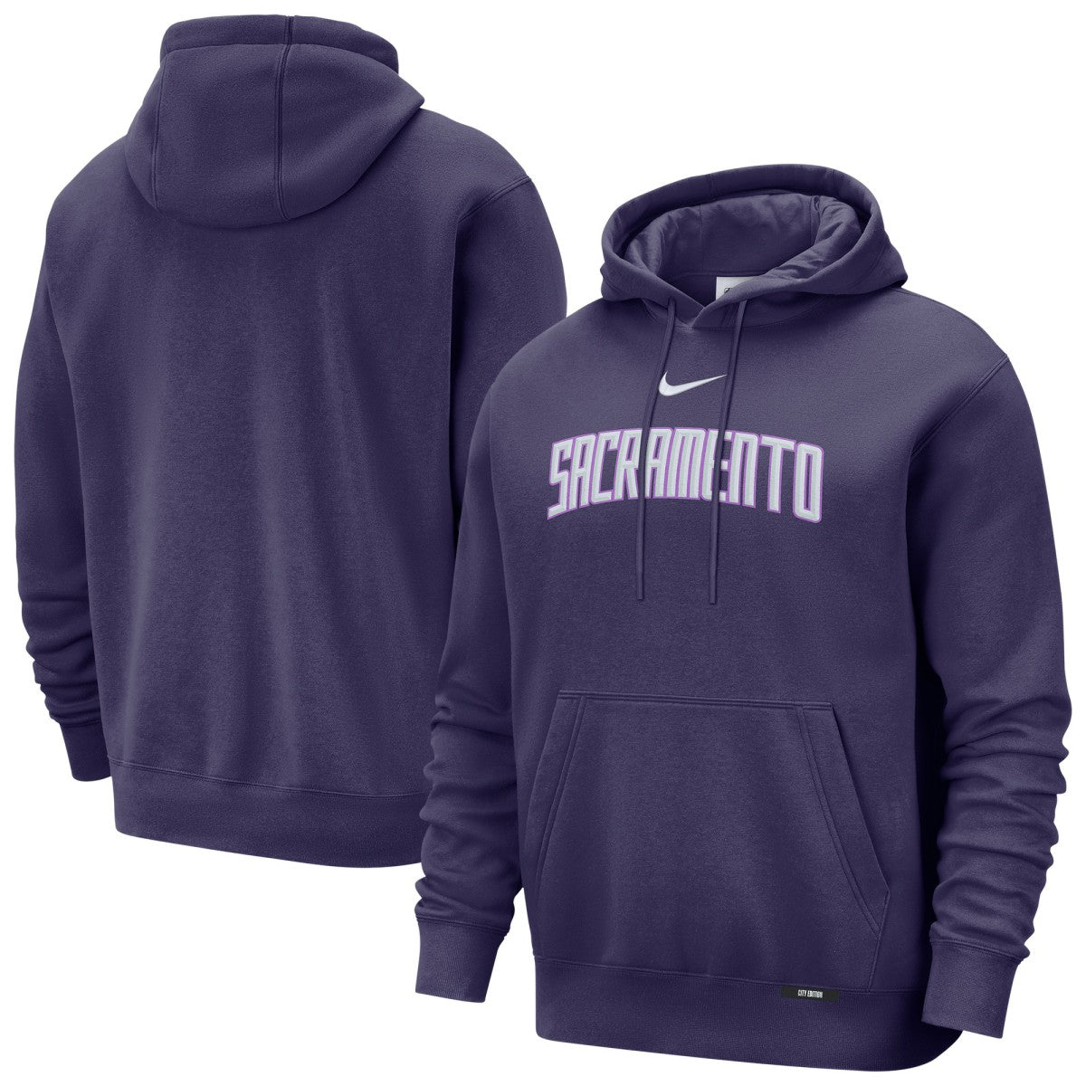 Sacramento Kings 2025/26 City Edition Essential Remix Club Hoodie - Purple | Nike sale