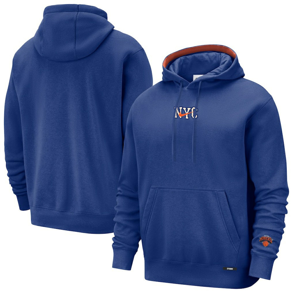 New York Knicks 2025/26 City Edition Courtside Remix Premium Hoodie - Blue | Nike outlet