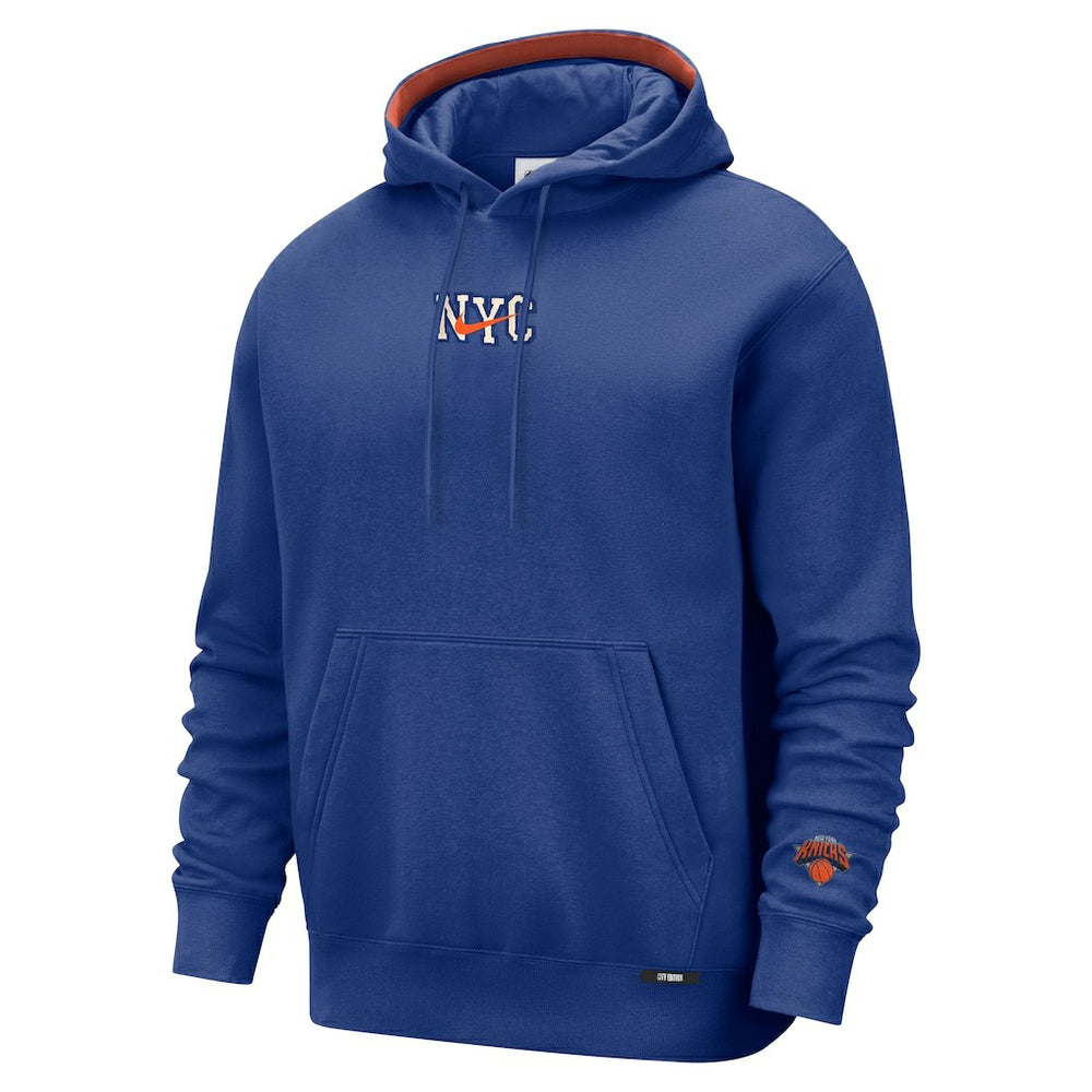 New York Knicks 2025/26 City Edition Courtside Remix Premium Hoodie - Blue | Nike outlet