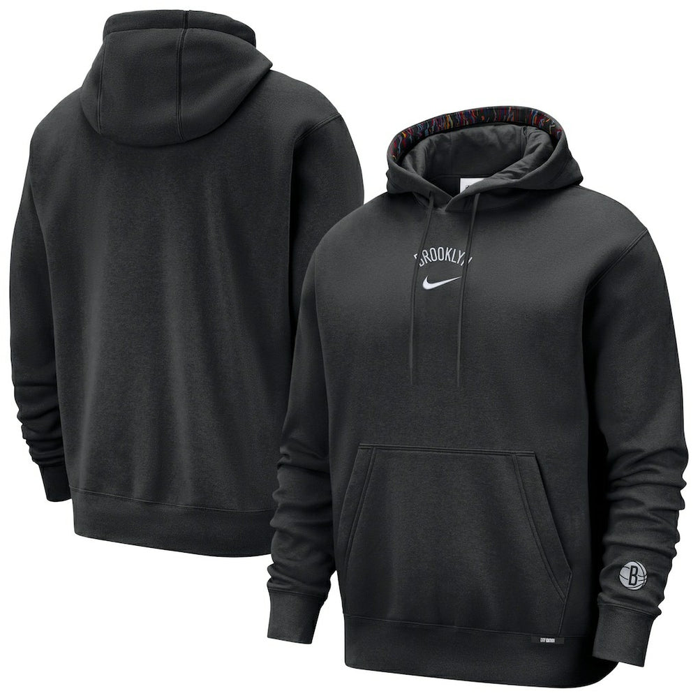 Brooklyn Nets 2025/26 City Edition Courtside Remix Premium Hoodie - Black | Nike sale