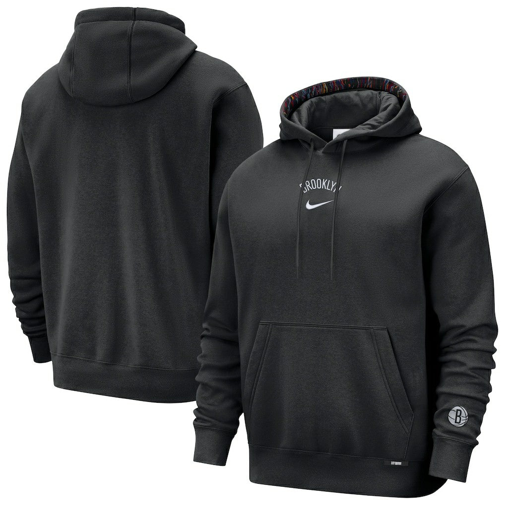 Brooklyn Nets 2025/26 City Edition Courtside Remix Premium Hoodie - Black | Nike sale
