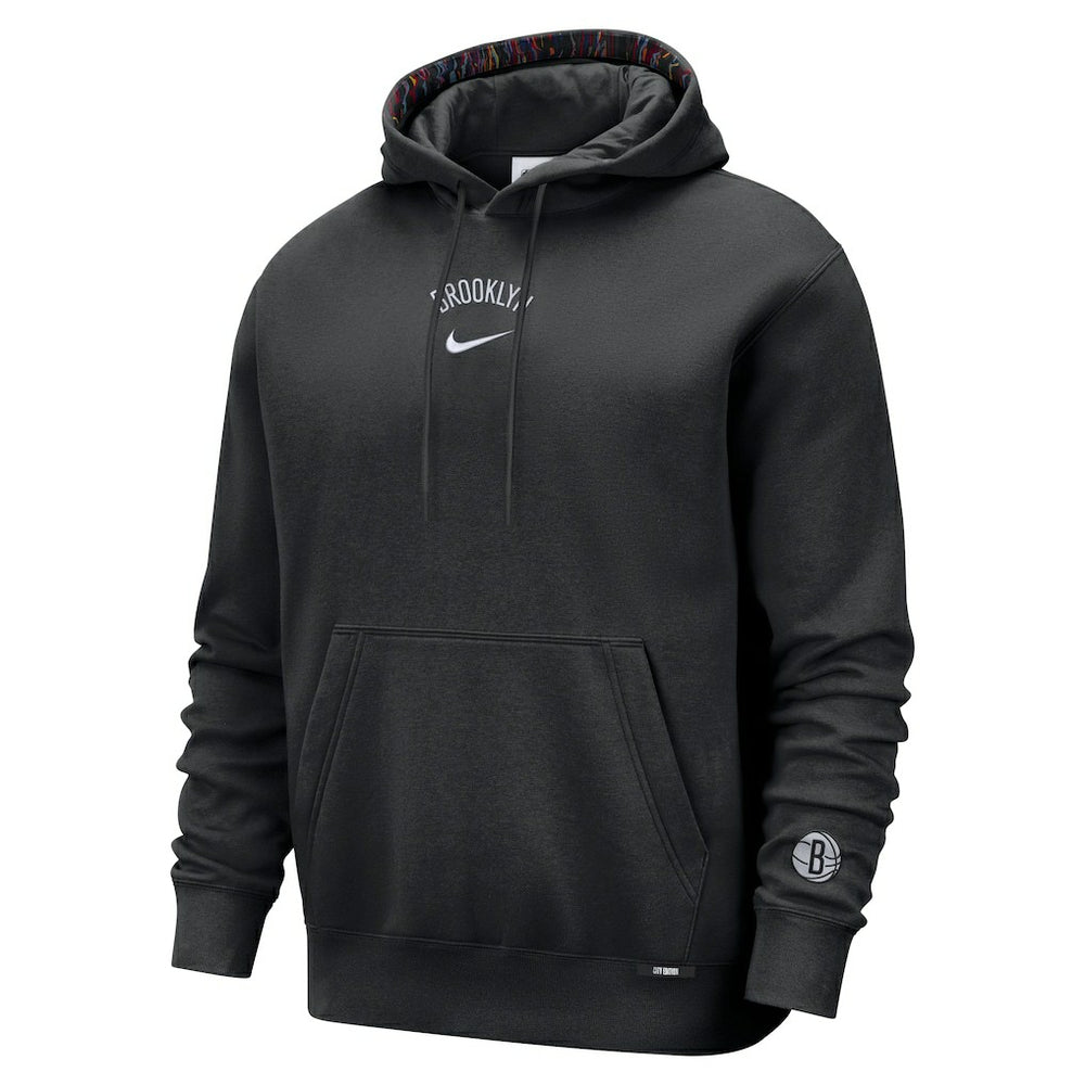 Brooklyn Nets 2025/26 City Edition Courtside Remix Premium Hoodie - Black | Nike sale