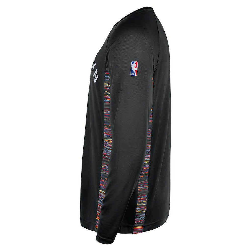 Brooklyn Nets 2025/26 City Edition Authentic Pregame Dri-FIT Long Sleeve Shooting T-Shirt - Black | Nike discount