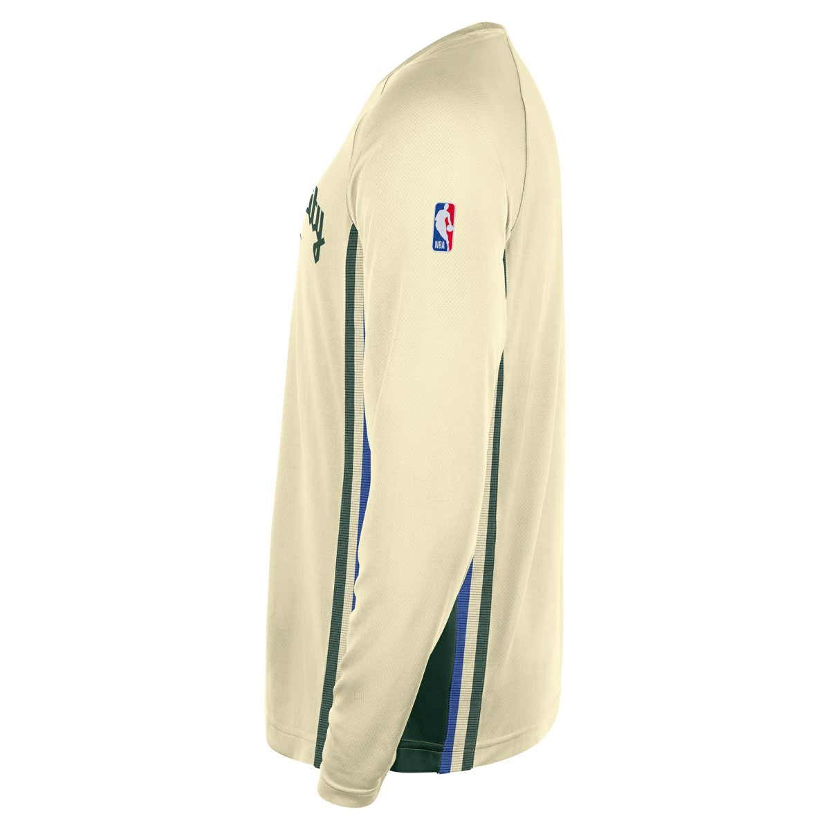 Milwaukee Bucks 2025/26 City Edition Authentic Pregame Dri-FIT Long Sleeve Shooting T-Shirt - Cream | Nike discount