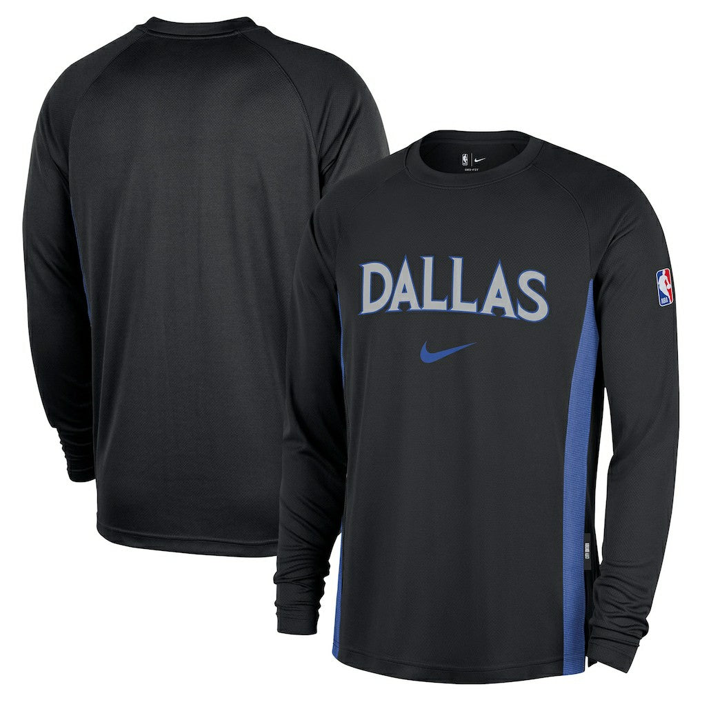 Dallas Mavericks 2025/26 City Edition Authentic Pregame Dri-FIT Long Sleeve Shooting T-Shirt sale - Black | Nike sale
