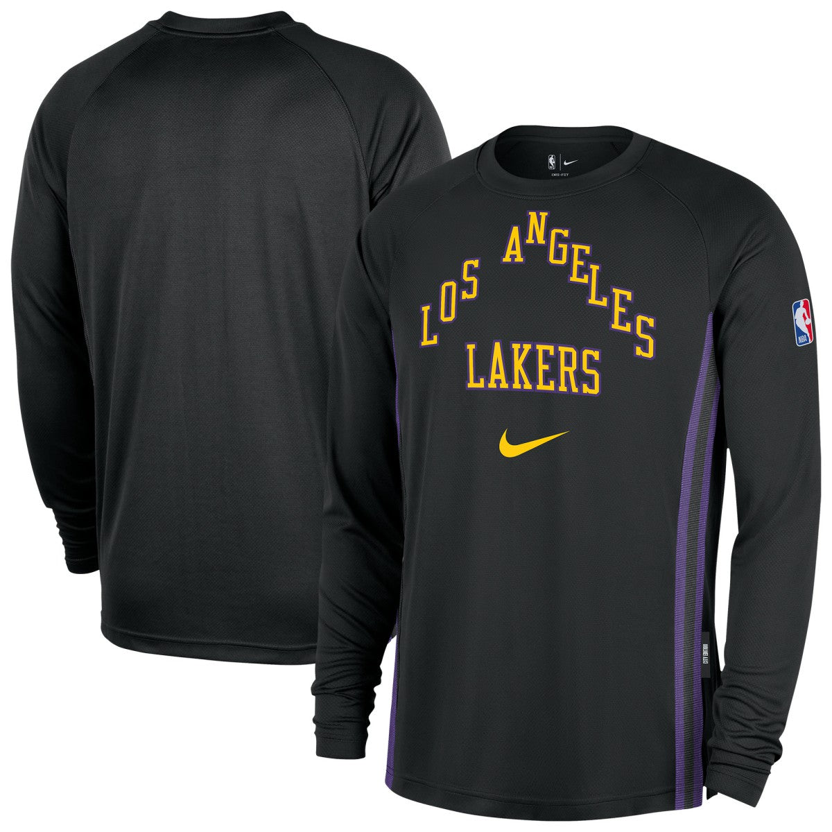 Los Angeles Lakers 2025/26 City Edition Authentic Pregame Dri-FIT Long Sleeve Shooting T-Shirt - Black | Nike outlet