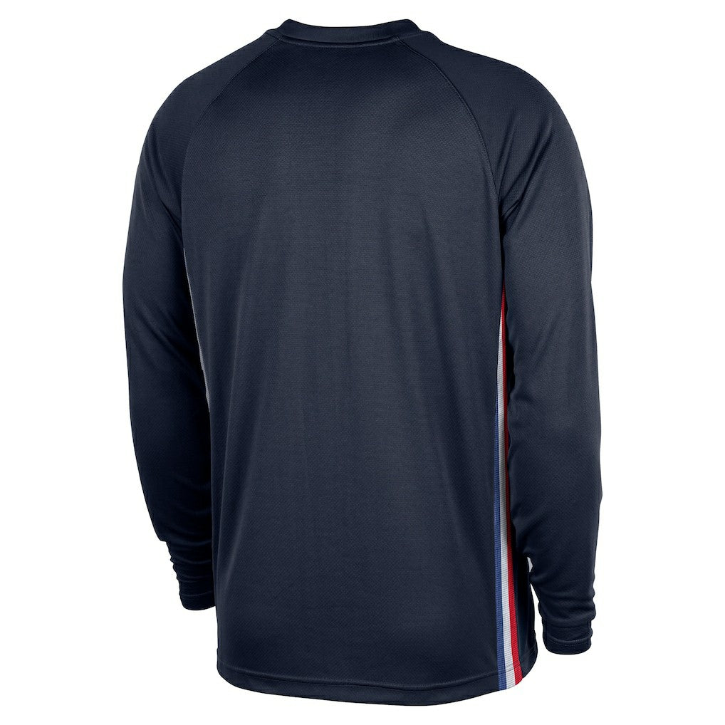 Philadelphia 76ers 2025/26 City Edition Authentic Pregame Dri-FIT Long Sleeve Shooting T-Shirt - Navy | Nike discount