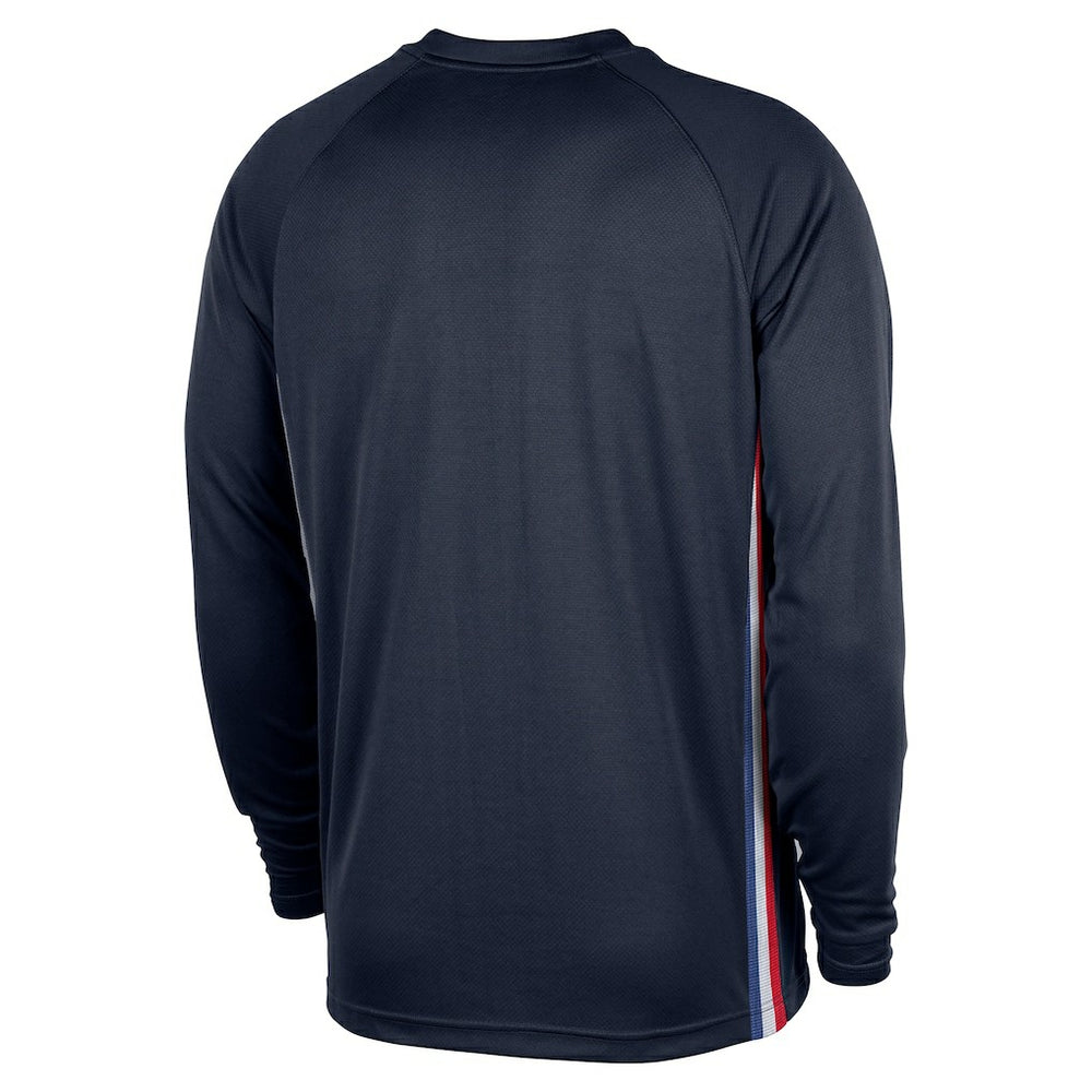 Philadelphia 76ers 2025/26 City Edition Authentic Pregame Dri-FIT Long Sleeve Shooting T-Shirt - Navy | Nike discount