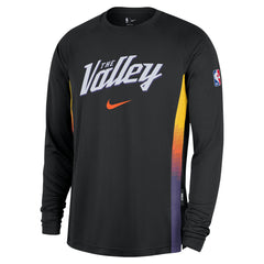 Phoenix Suns 2025/26 City Edition Authentic Pregame Dri-FIT Long Sleeve Shooting T-Shirt - Black | Nike on sale