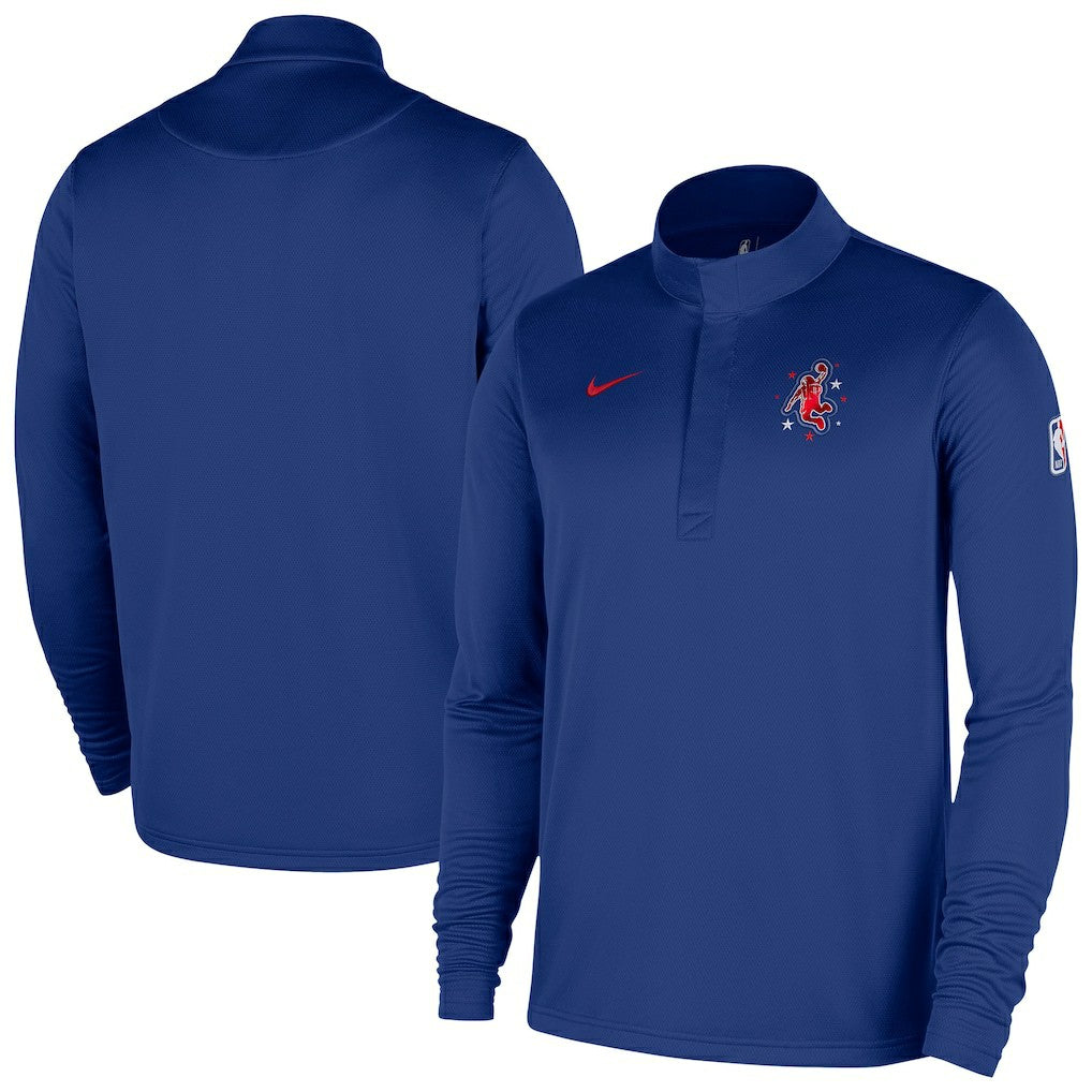 Houston Rockets 2025/26 City Edition Remix Authentic Coaches Dri-FIT Half-Zip Top sale - Blue | Nike for sale