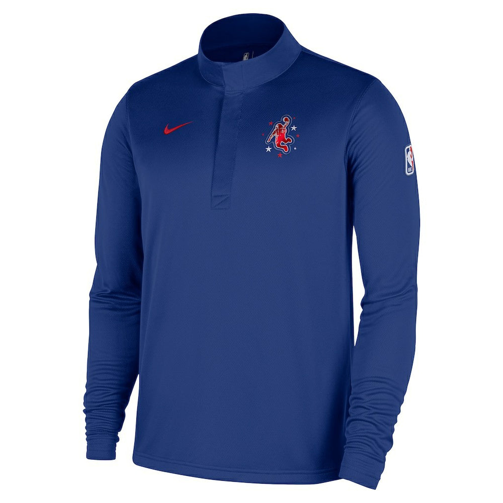 Houston Rockets 2025/26 City Edition Remix Authentic Coaches Dri-FIT Half-Zip Top sale - Blue | Nike for sale