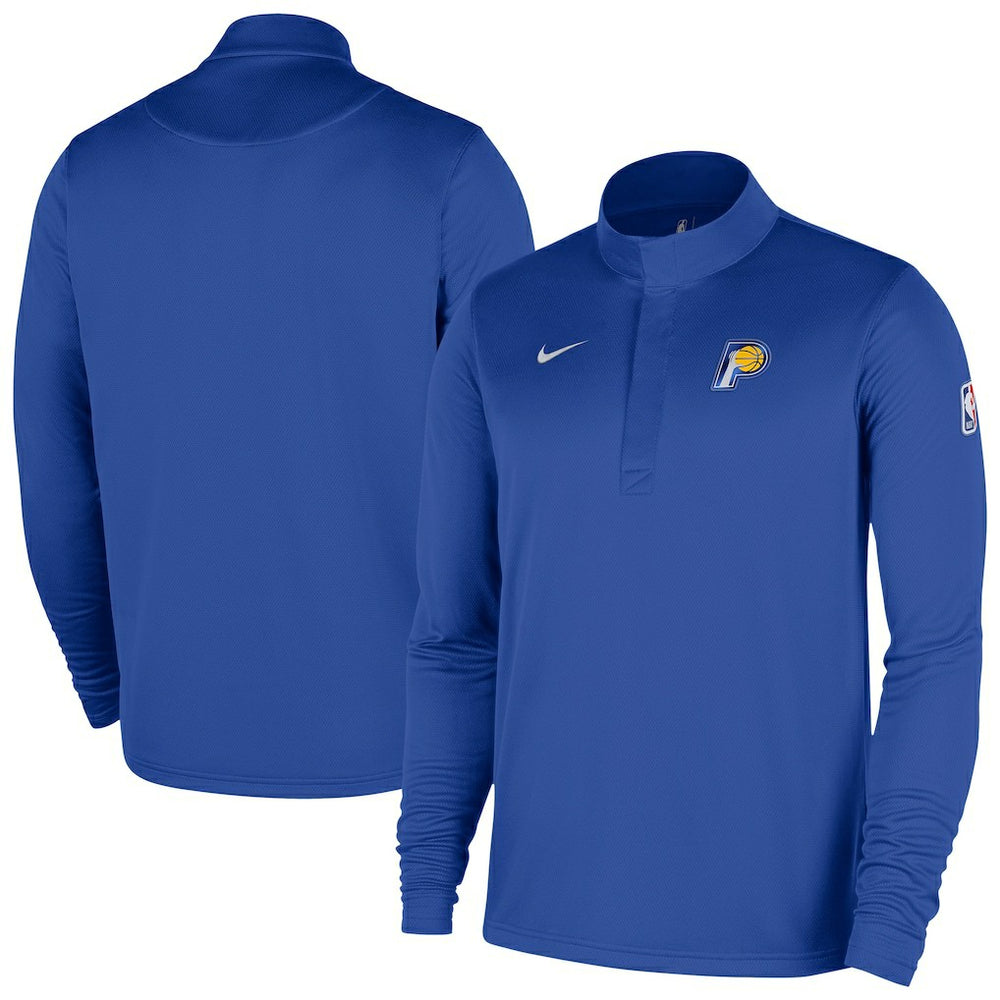 Indiana Pacers 2025/26 City Edition Remix Authentic Coaches Dri-FIT Half-Zip Top - Blue | Nike for sale