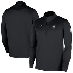 Brooklyn Nets 2025/26 City Edition Remix Authentic Coaches Dri-FIT Half-Zip Top - Black | Nike for sale
