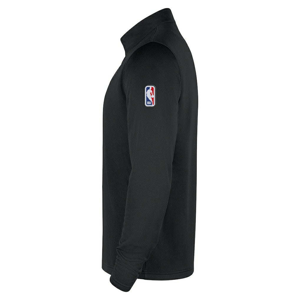 Brooklyn Nets 2025/26 City Edition Remix Authentic Coaches Dri-FIT Half-Zip Top - Black | Nike for sale