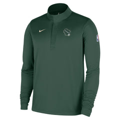 Milwaukee Bucks 2025/26 City Edition Remix Authentic Coaches Dri-FIT Half-Zip Top - Hunter Green | Nike discount