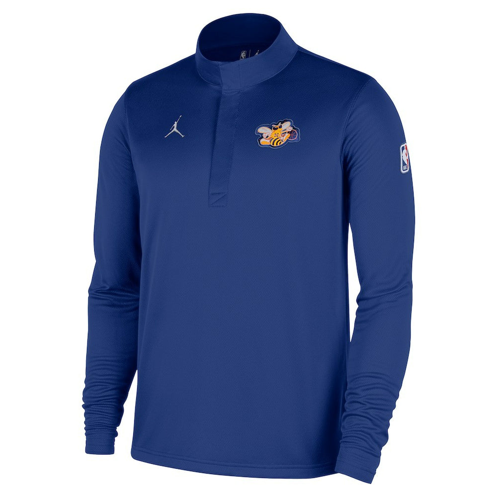 Charlotte Hornets Jordan Brand 2025/26 City Edition Remix Authentic Coaches Dri-FIT Half-Zip Top - Blue cheap